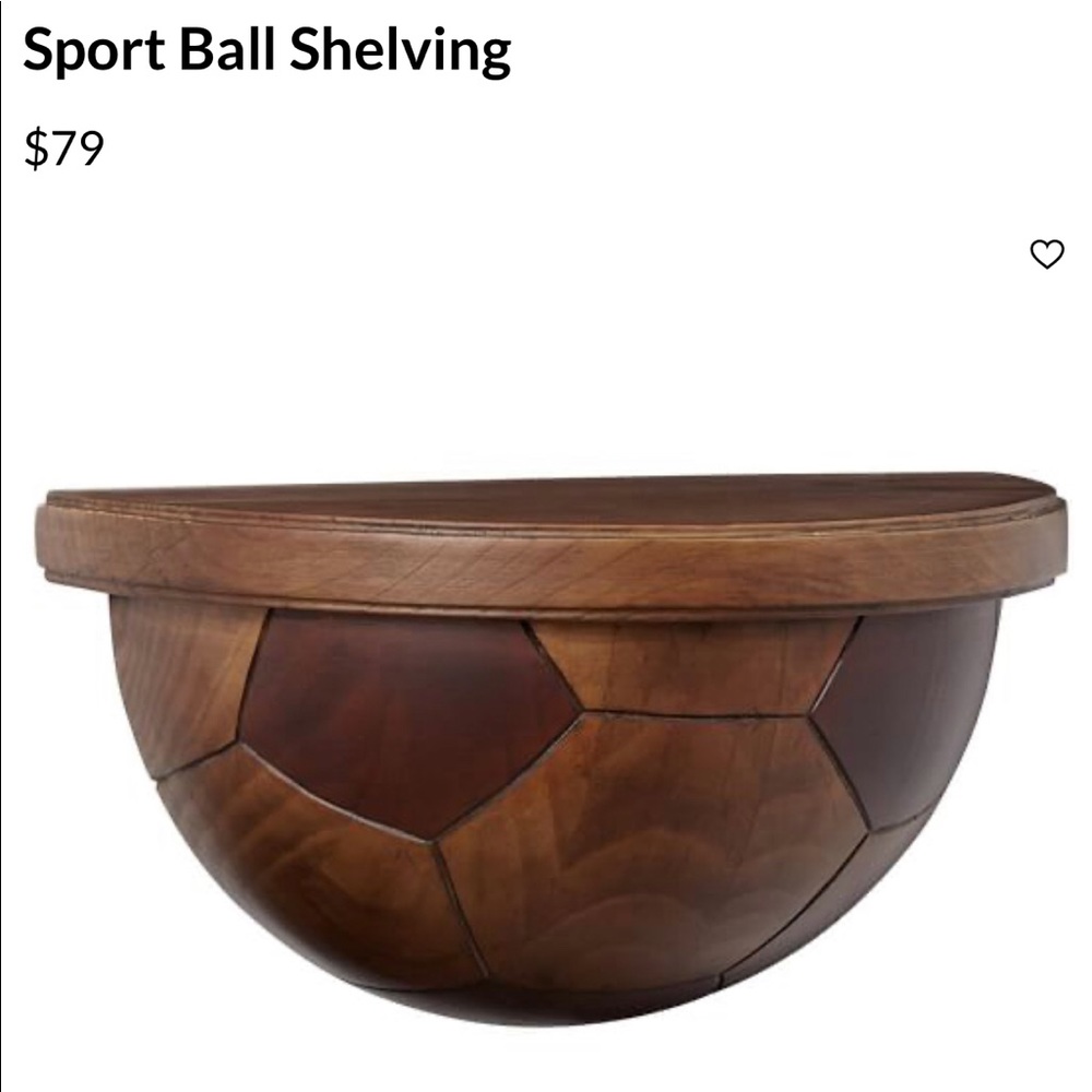 Pottery Barn sports shelf